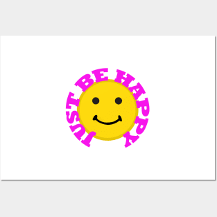 Retro Smiley Face Smile Be Happy Posters and Art